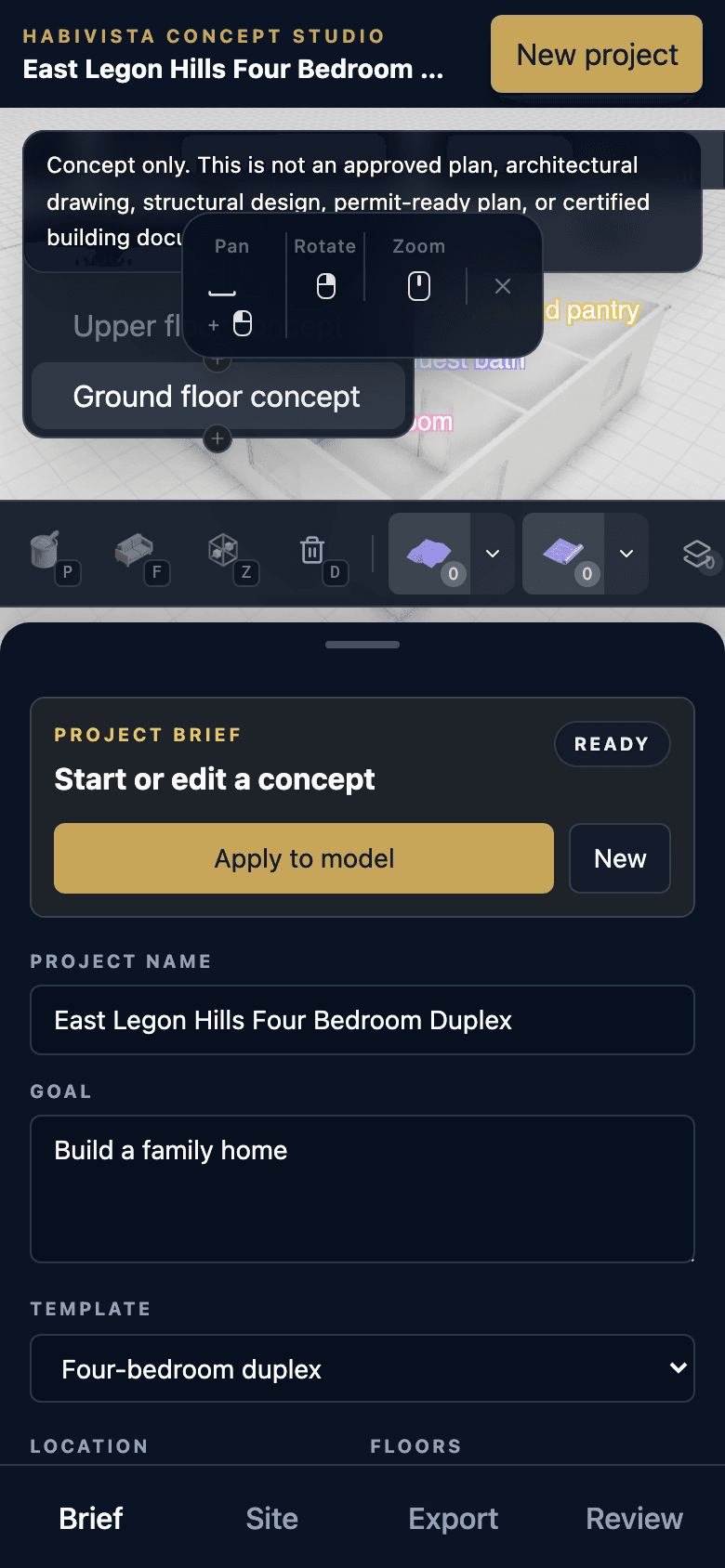 Mobile Studio editor